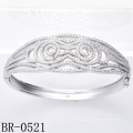 Fashion Silver Micro Pave CZ Set Bijoux Bracelets Br-0521)
